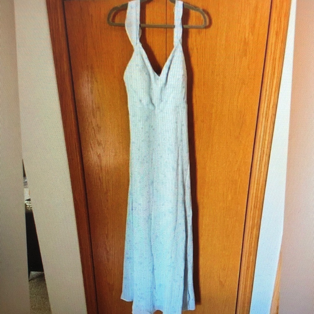 Elegant White Halter Dress